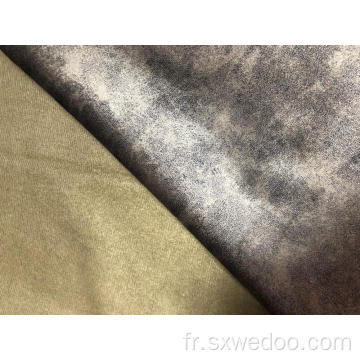 Imprimé 100% de canapé de teinture en tricot en polyester tissu d&#39;ameublement